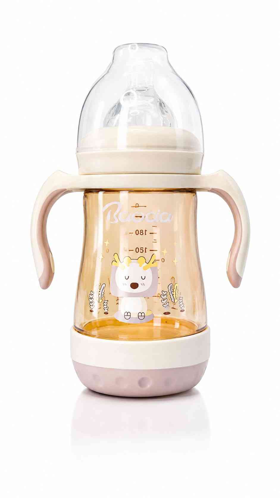 Premium PPSU Baby Feeding Bottle with Silicone Nipple – 210ml