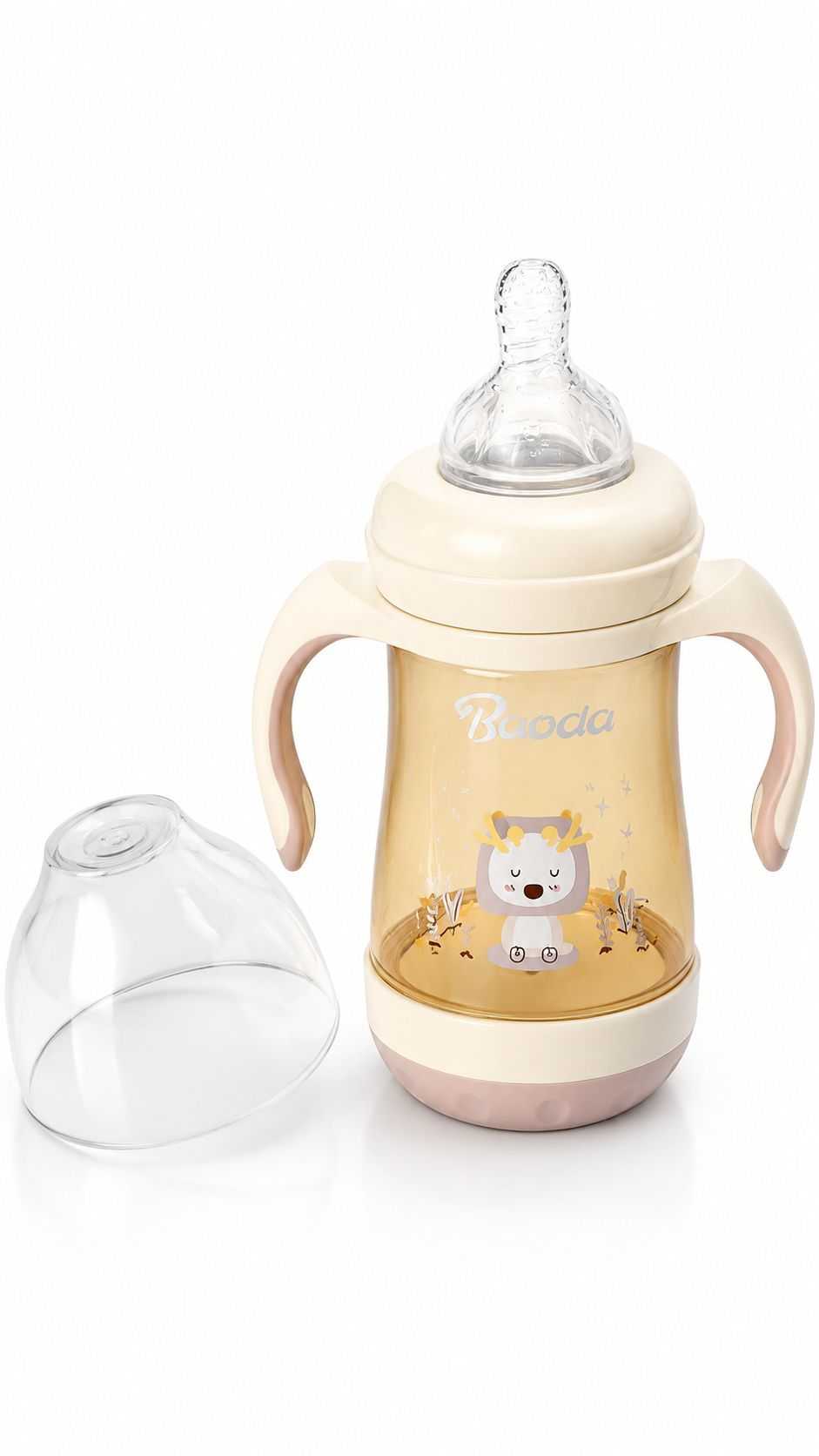 Premium PPSU Baby Feeding Bottle with Silicone Nipple – 210ml